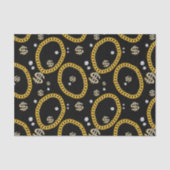  90's Hip Hop Rap Music Gold Cuban Link Chain 薄葉紙 (正面)