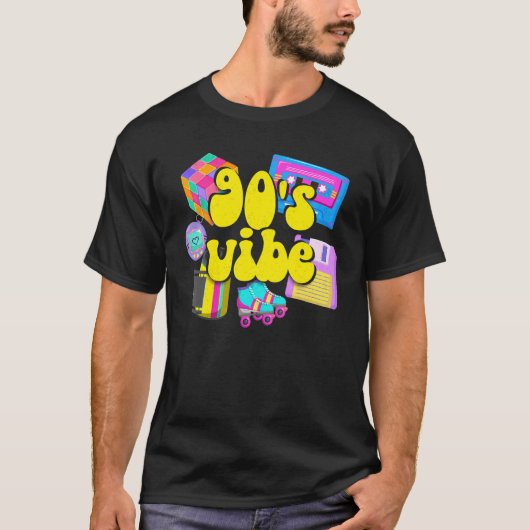 90s I love the 90s Women Men Nostalgic 90s Vib Tシャツ (正面)