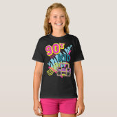 90's Kid Boombox 1990s Nostalgia 80s Tシャツ (正面フル)