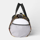 90s Kids Grunge Seamless Pattern: Pizza, Skeletons ダッフルバッグ (右)