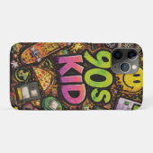 90s Kids Grunge Seamless Pattern: Pizza, Skeletons Case-Mate iPhoneケース (裏面(横))