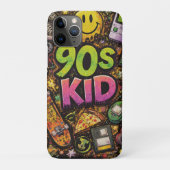 90s Kids Grunge Seamless Pattern: Pizza, Skeletons Case-Mate iPhoneケース (裏)