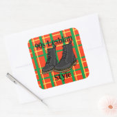 90s Lesbian Style Sticker スクエアシール (封筒)