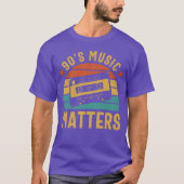 90s Music Matters Sunset Old School Nostalgia Gift Tシャツ (正面)