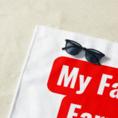 90s Nostalgia girl ビーチタオル (インサイチュ)