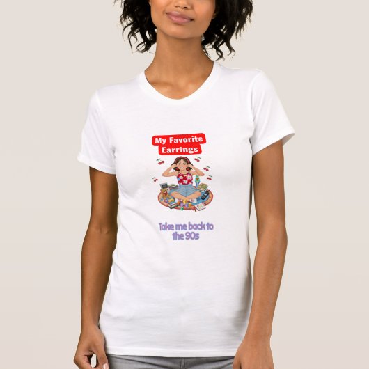 90s Nostalgia girl Tシャツ (正面)