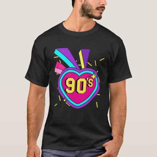90s Outfit Retro Party 90s Costume Theme Party Tシャツ (正面)