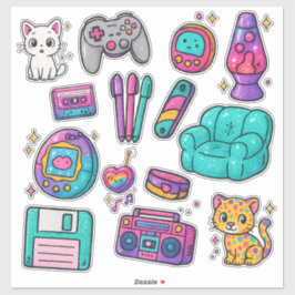 90s Prop Pack Stickers – Glitter シール