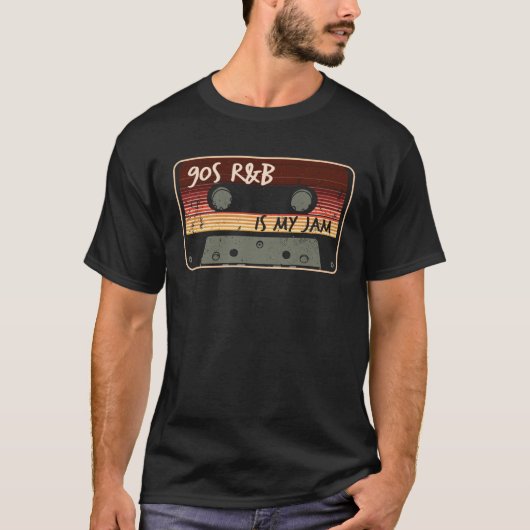 90s R&B Is My Jam Casette Tape 90s r and b artist Tシャツ (正面)