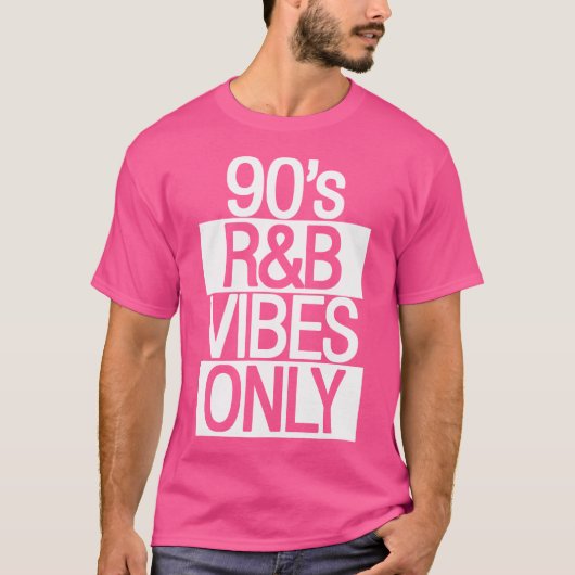 90S Rb Vibesのみ90年代Rnb Soul Music Tシャツ (正面)