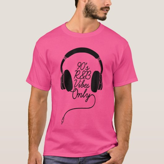 90S Rb VibesのみDjヘッドフォンRnb Tシャツ (正面)