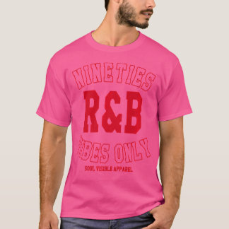 90S Rb VibesのみVarsity Nignes Rnb Music Tシャツ