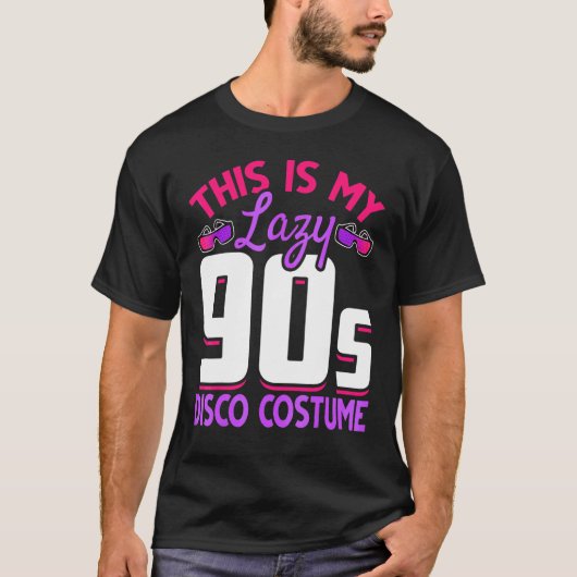 90s Retro Costume Party 1990s Disco Music  Ninetie Tシャツ (正面)