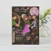 90s Retro Disco 30th Birthday | Stay Groovy 招待状 (スタンド正面)