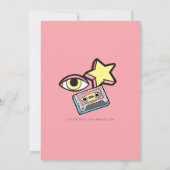 90s Retro Era Theme Party Event 招待状 (裏面)