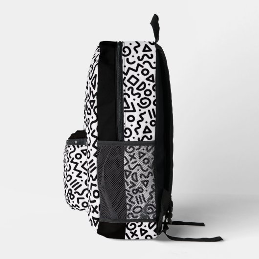 90's Retro Pattern Backpack プリントバックパック (右)