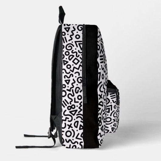 90's Retro Pattern Backpack  プリントバックパック (左)