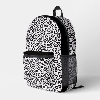 90's Retro Pattern Backpack プリントバックパック