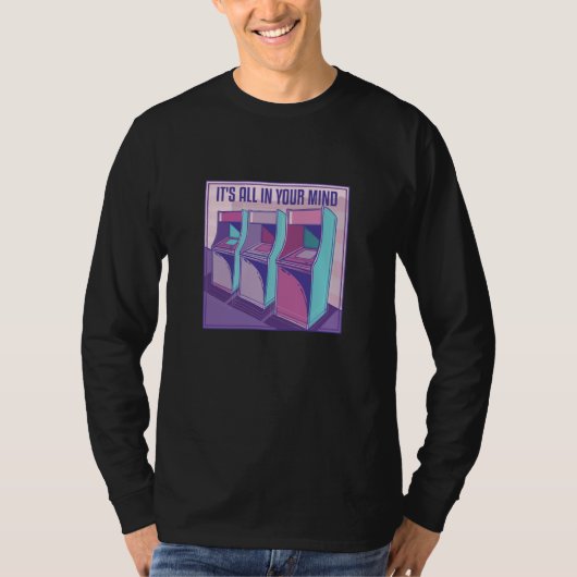 90s Retro Player Vaporwave 80s Arcade Machine Vint Tシャツ (正面)
