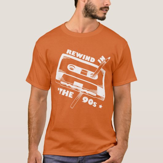90s Retro Rewind A Cassette With Pencil Costume gi Tシャツ (正面)