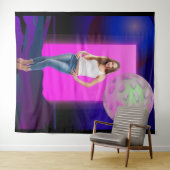 90's Retro Space Party Decoration Backdrop タペストリー (インサイチュ(横))