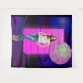 90's Retro Space Party Decoration Backdrop タペストリー (正面(横))