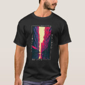 90's Retro Synthwave Japanese Vaporwave Art Otaku  Tシャツ (正面)