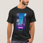 90's Retro Synthwave Japanese Vaporwave Otaku Aest Tシャツ (正面)