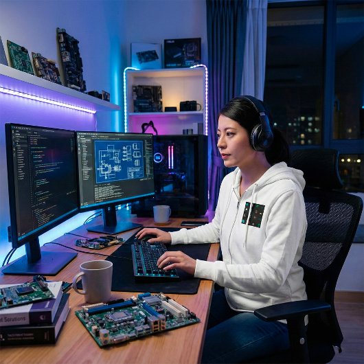 90s Retro Tech and Web Icon Pattern パーカ