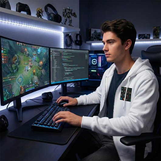 90s Retro Tech and Web Icon Pattern パーカ