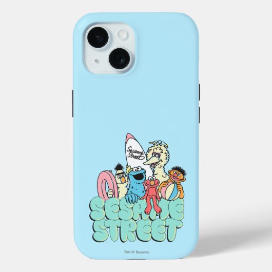 90's Sesame Street Vintage Surf Case-Mate iPhoneケース (裏面)