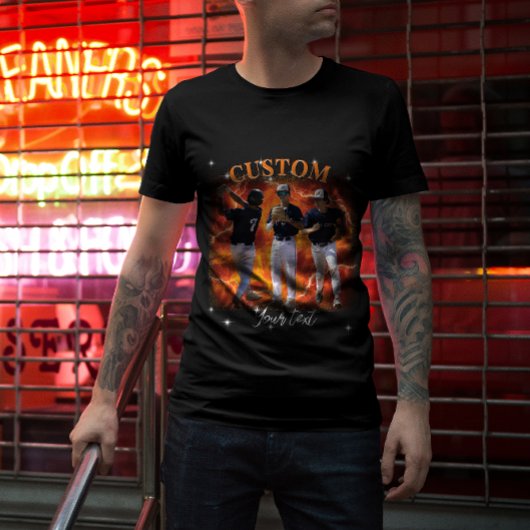 90's Sport Bootleg Rap Custom Photo Tシャツ