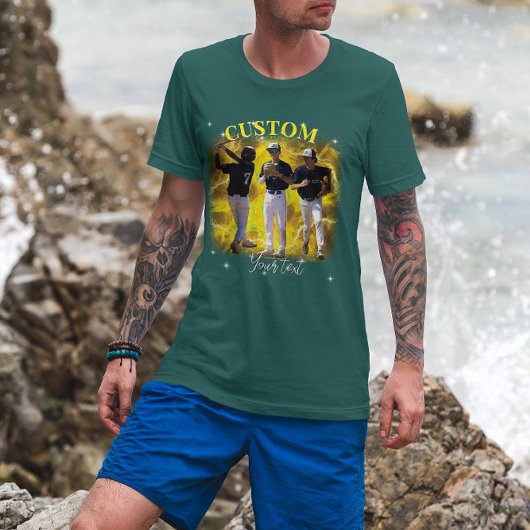 90's Sport Bootleg Rap Custom Photo Tシャツ