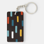 90s Street Icons seamless scandinavian pattern キーホルダー (裏面)