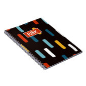 90s Street Icons seamless scandinavian pattern ノートブック (右側)