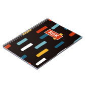 90s Street Icons seamless scandinavian pattern ノートブック (左側)