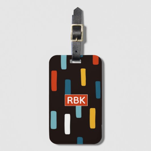 90s Street Icons seamless scandinavian pattern ラゲッジタグ (正面縦)