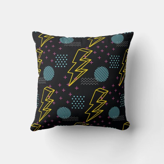 90's style seamless pattern クッション (裏面)