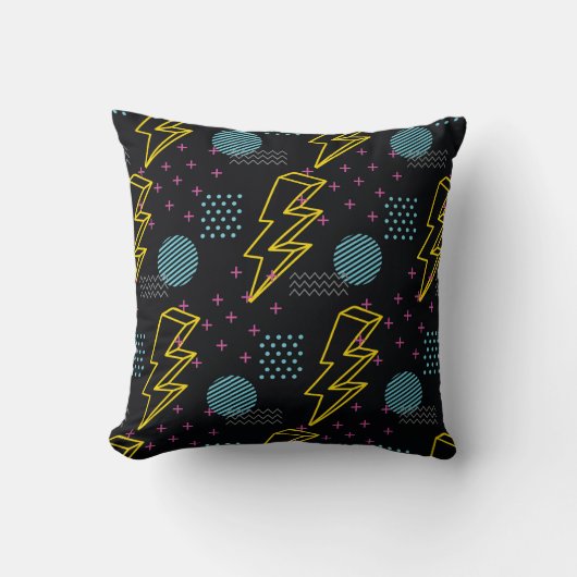 90's style seamless pattern クッション (正面)