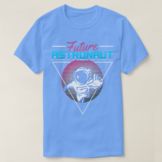 90s Vaporwaveレトロ宇宙科学Future Ast Tシャツ (デザイン正面)