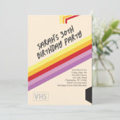 90s VHS招待状 招待状 (スタンド正面)