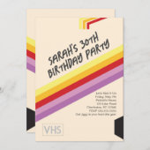 90s VHS招待状 招待状 (正面/裏面)