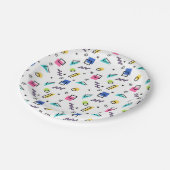 90s Vibeシェイプ紙吹雪紙プレート ペーパープレート (アングル)