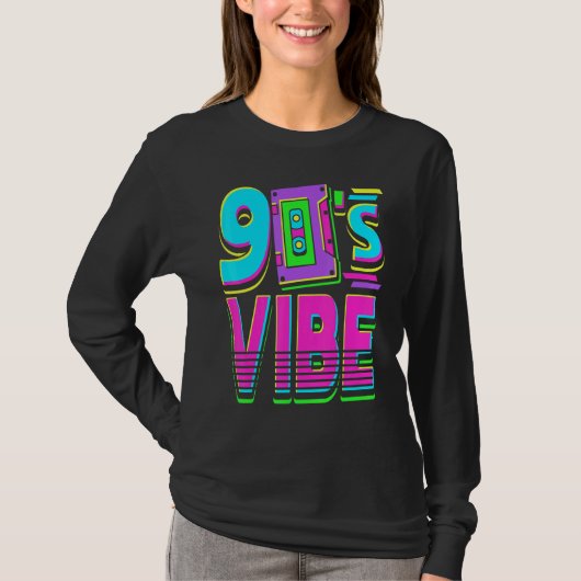 90s Vibe無線ヴィンテージカセットレトロスローGi Tシャツ (正面)