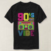 90s Vibe 1990スタイルファッション90テーマ衣装Nineti Tシャツ (デザイン正面)