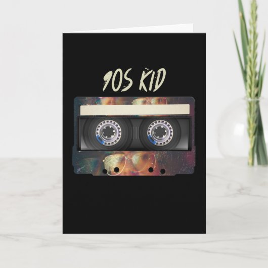 90s Vibe Mixtapeカセット90の誕生日 カード (正面)