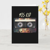 90s Vibe Mixtapeカセット90の誕生日 カード (黄色い花)