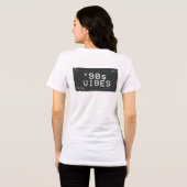 90s Vibes Retro Glitch Design トライブレンドＴシャツ (裏面全面)