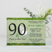 90thゴルフバースデーパーティ招待状 招待状 (スタンド正面)