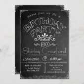 90thシャルボード誕生祝い招待状 招待状 (正面/裏面)